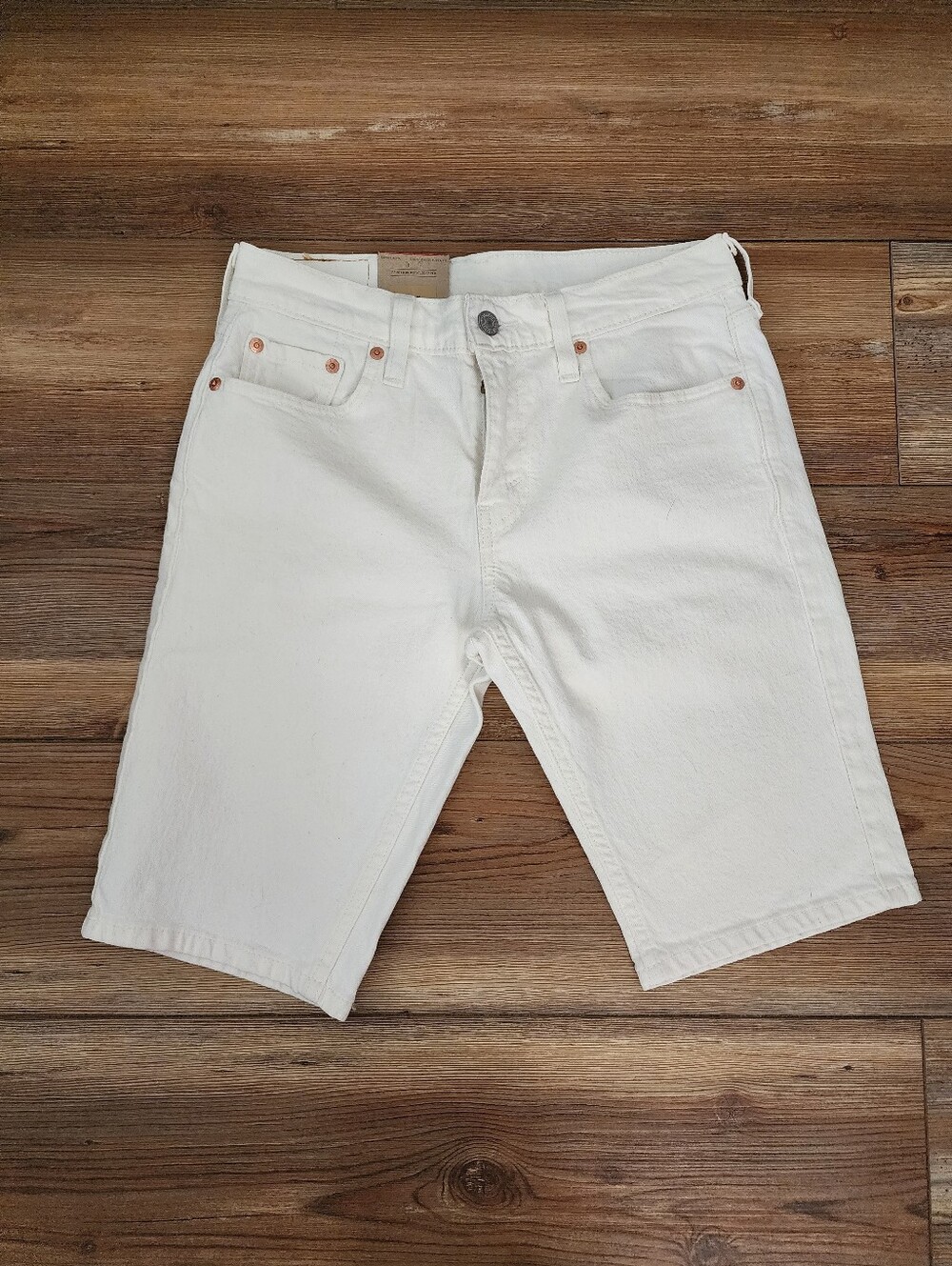 Levi's 412 Slim Men's Shorts 27 Off-White